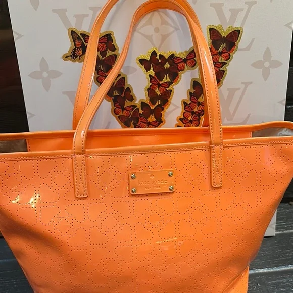 Kate Spade New York Patent Leather Tote - orange - Picture 3 of 13